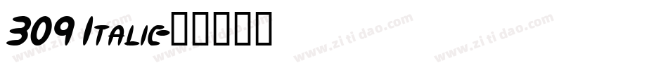 309 Italic字体转换
